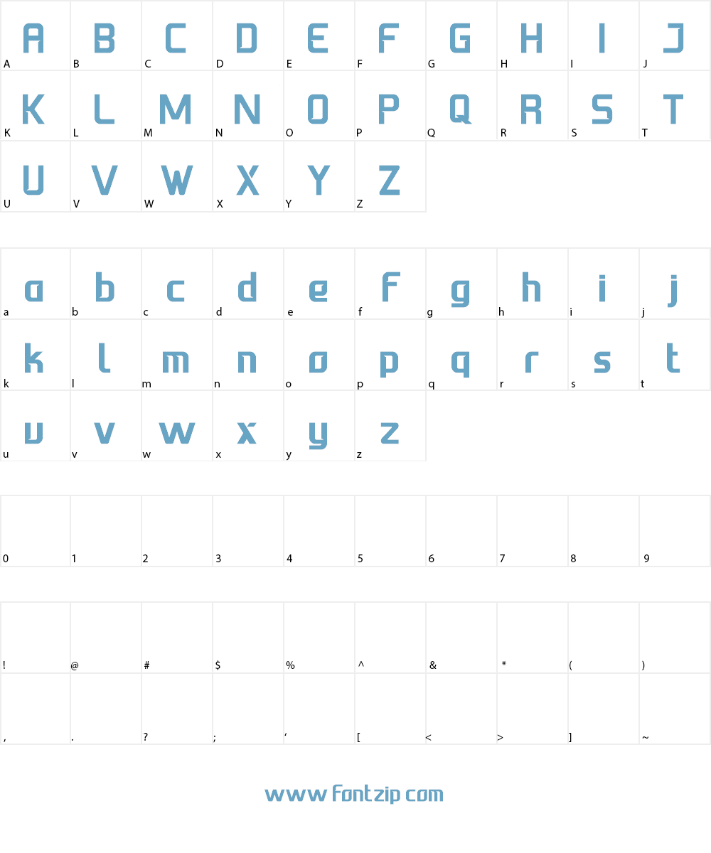 First Job Font Character